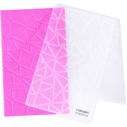 Vaessen Creative embossing folder driehoeken geometrisch patroon