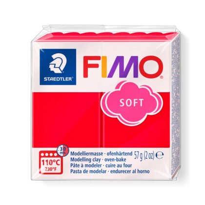 Fimo klei soft indisch rood 24 Lottes Place