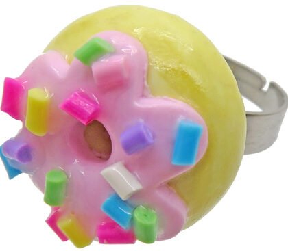 Donut ring voorbeeld van Fimo klei