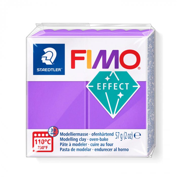 Fimo effect translucent paars 604