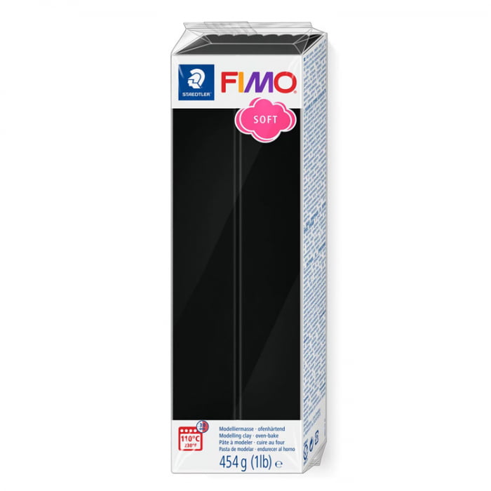 Fimo soft zwart grotere verpakking